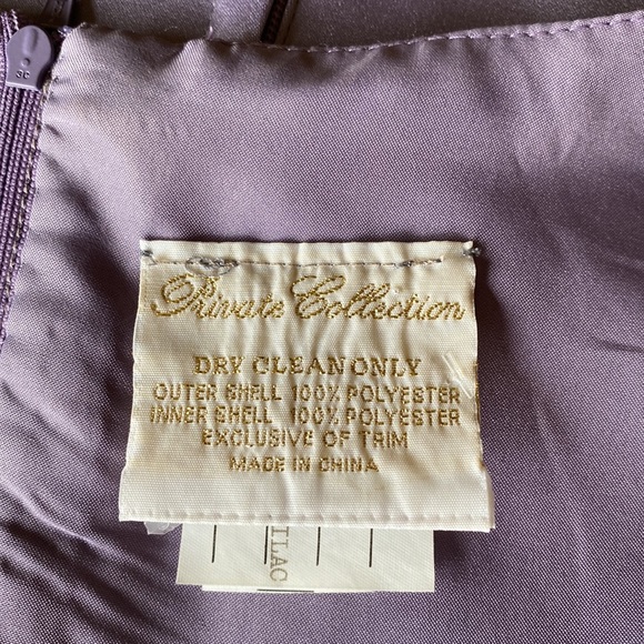 Private Collection - Lovely 2 piece lilac satin gown Size: 12 (see measu… - Picture 12 of 14